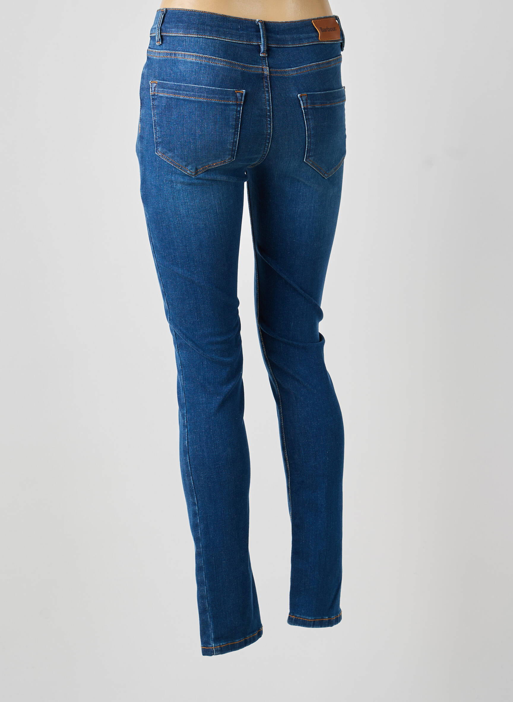 Blugi cu croială slim talie înaltă talie înaltă albastru BARBOUR femeie