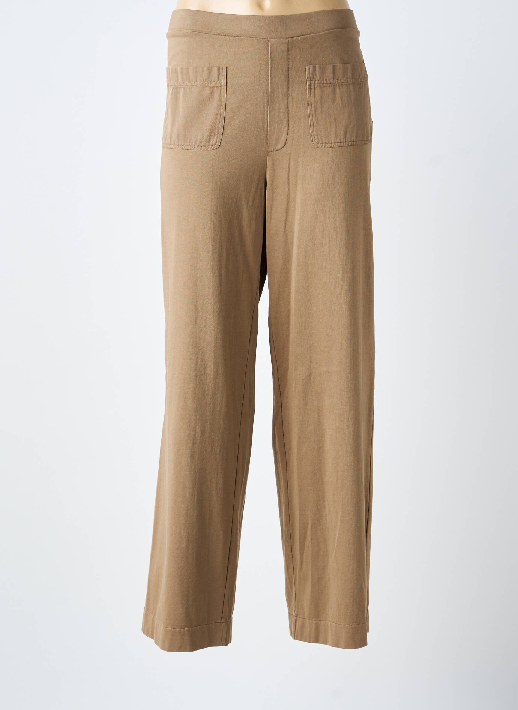 Pantalon drept elasticitate mărime normală maro YERSE femeie