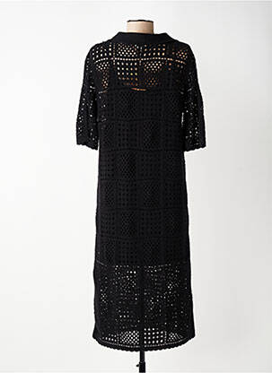 Rochie lungă mâneci scurte mâneci scurte negru YERSE femeie