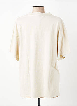 Tricou imprimeu fantezie mâneci scurte bej HOD femeie