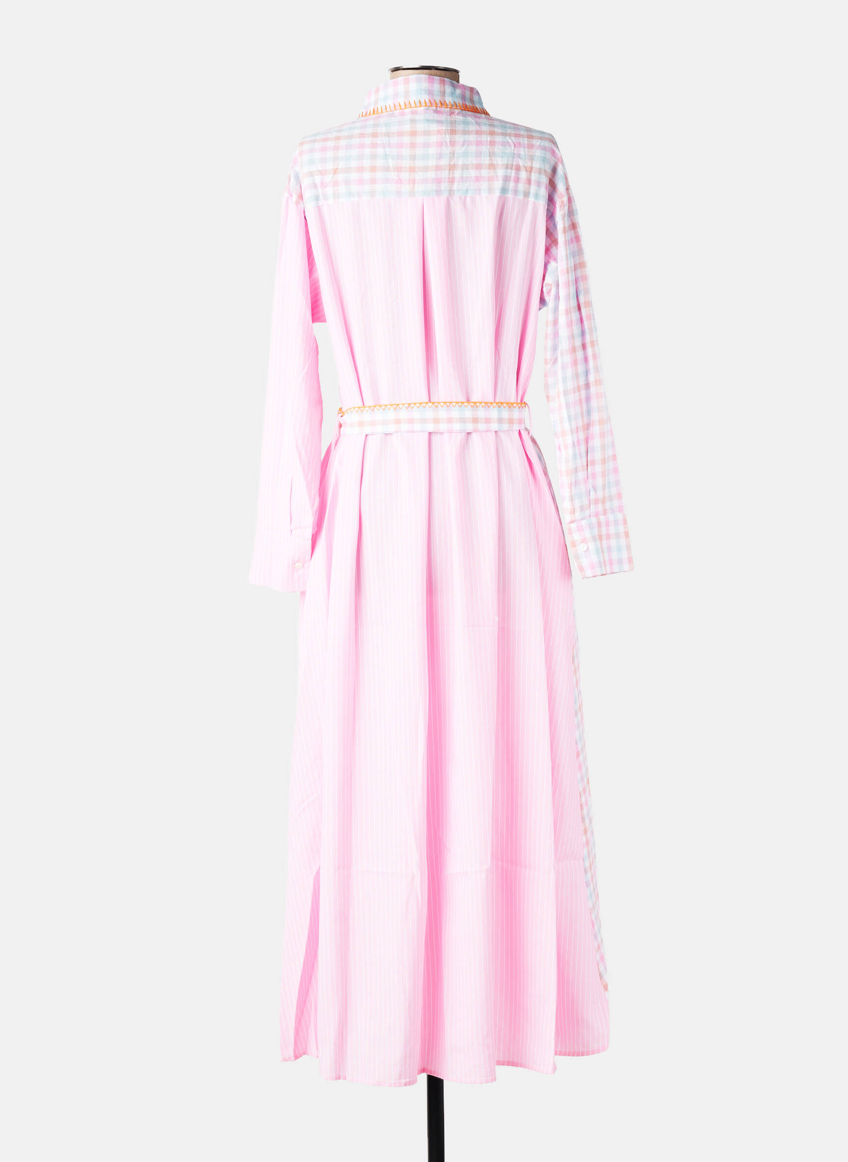 Rochie lungă mâneci lungi mâneci lungi roz INSPIRATION STUDIO femeie