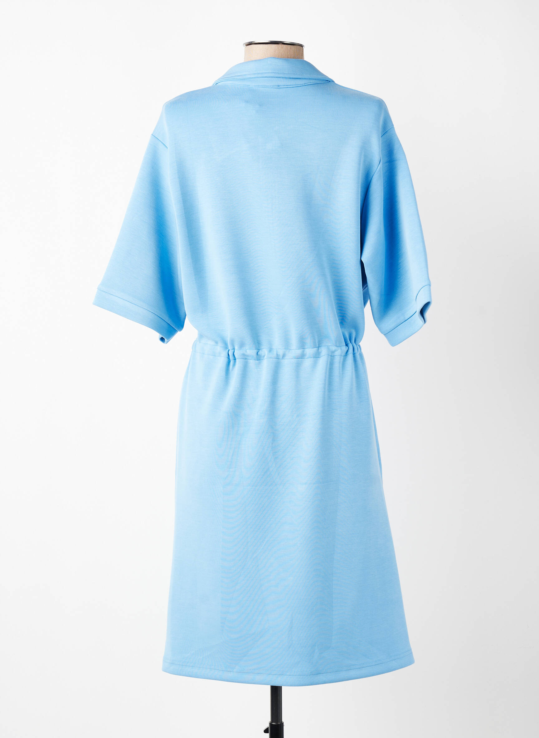 Rochie midi mâneci scurte mâneci scurte albastru K-DESIGN femeie