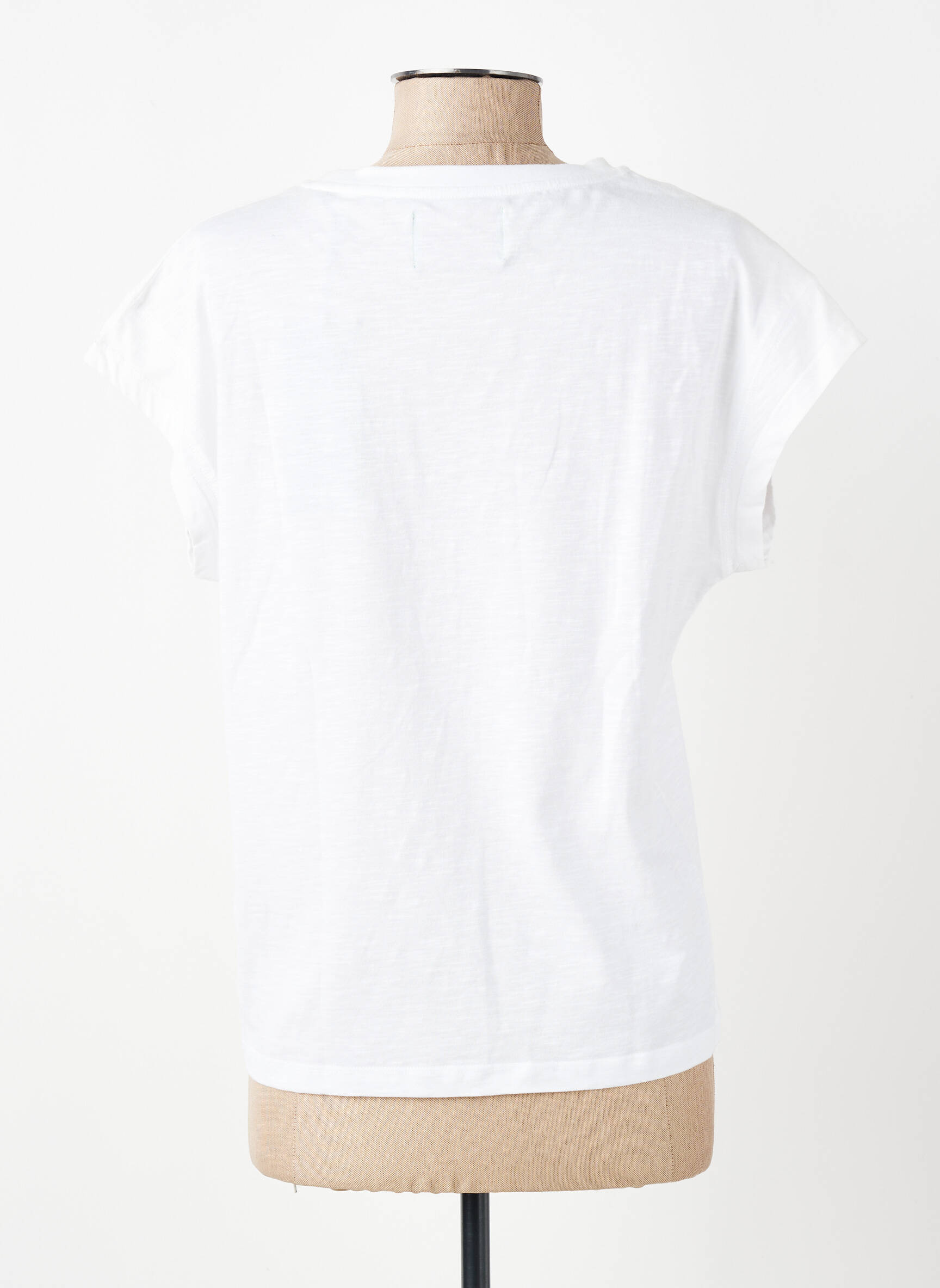 Tricou croială dreaptă mâneci scurte bej ANOUK ET NINON femeie