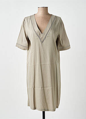 Rochie midi mâneci scurte mâneci scurte verde YAYA femeie