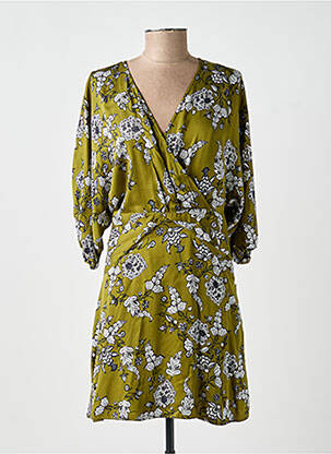 Rochie midi mâneci 3/4 mâneci 3/4 verde IKKS femeie