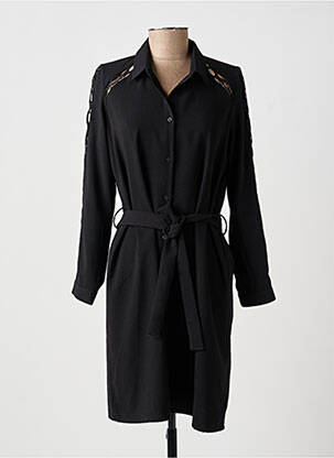 Rochie midi mâneci lungi mâneci lungi negru IKKS femeie