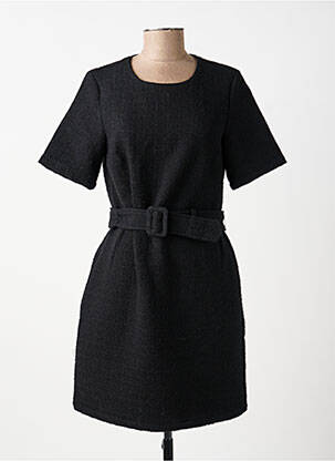 Rochie midi mâneci scurte mâneci scurte negru YAYA femeie