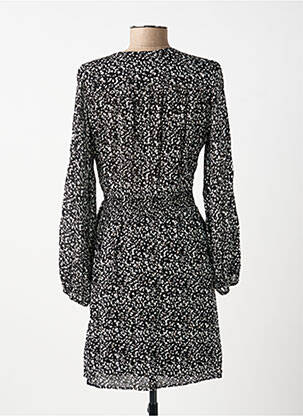 Rochie midi imprimeu fantezie mâneci lungi negru IKKS femeie