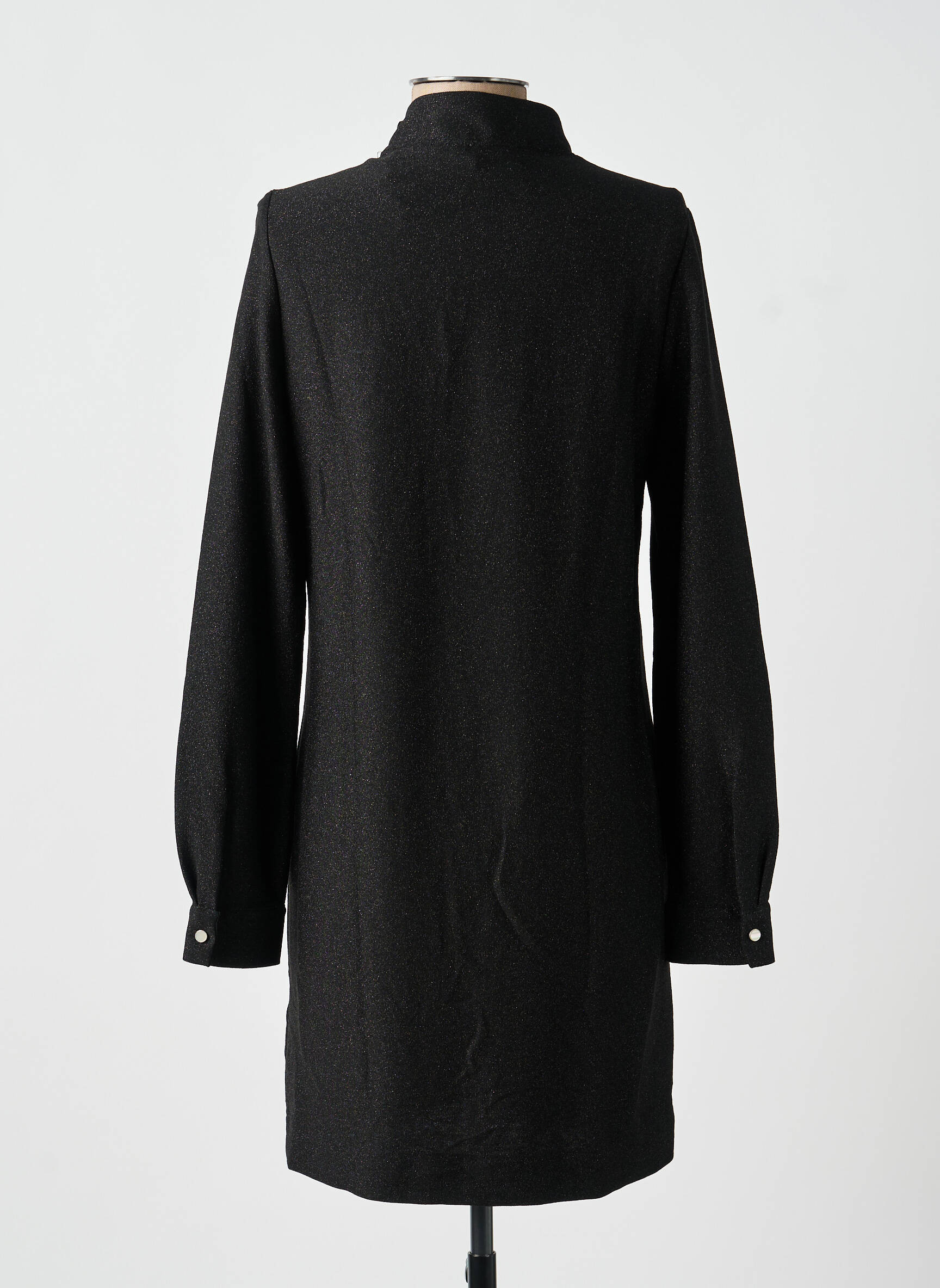Rochie midi mâneci lungi mâneci lungi negru I.CODE (By IKKS) femeie