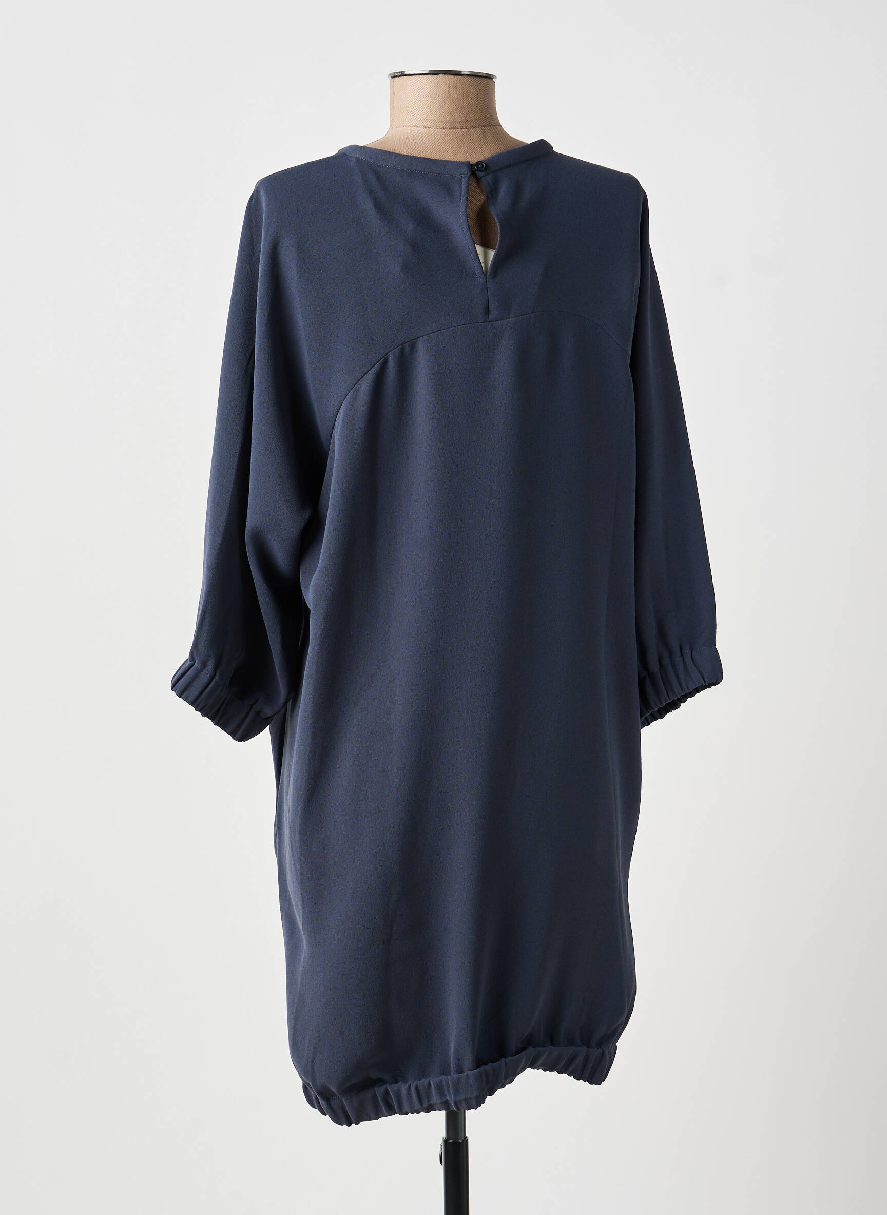 Rochie midi mâneci lungi mâneci lungi albastru YAYA femeie