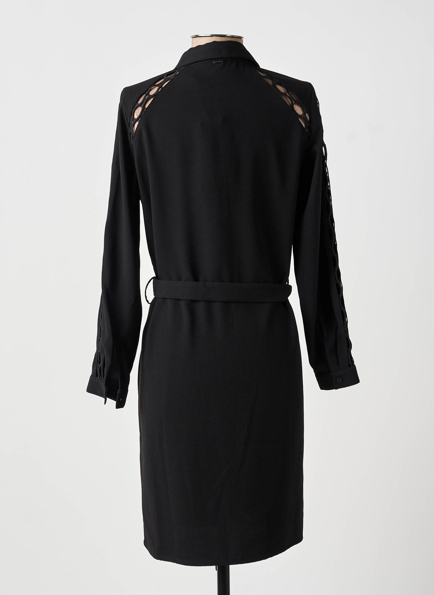 Rochie midi mâneci lungi mâneci lungi negru IKKS femeie
