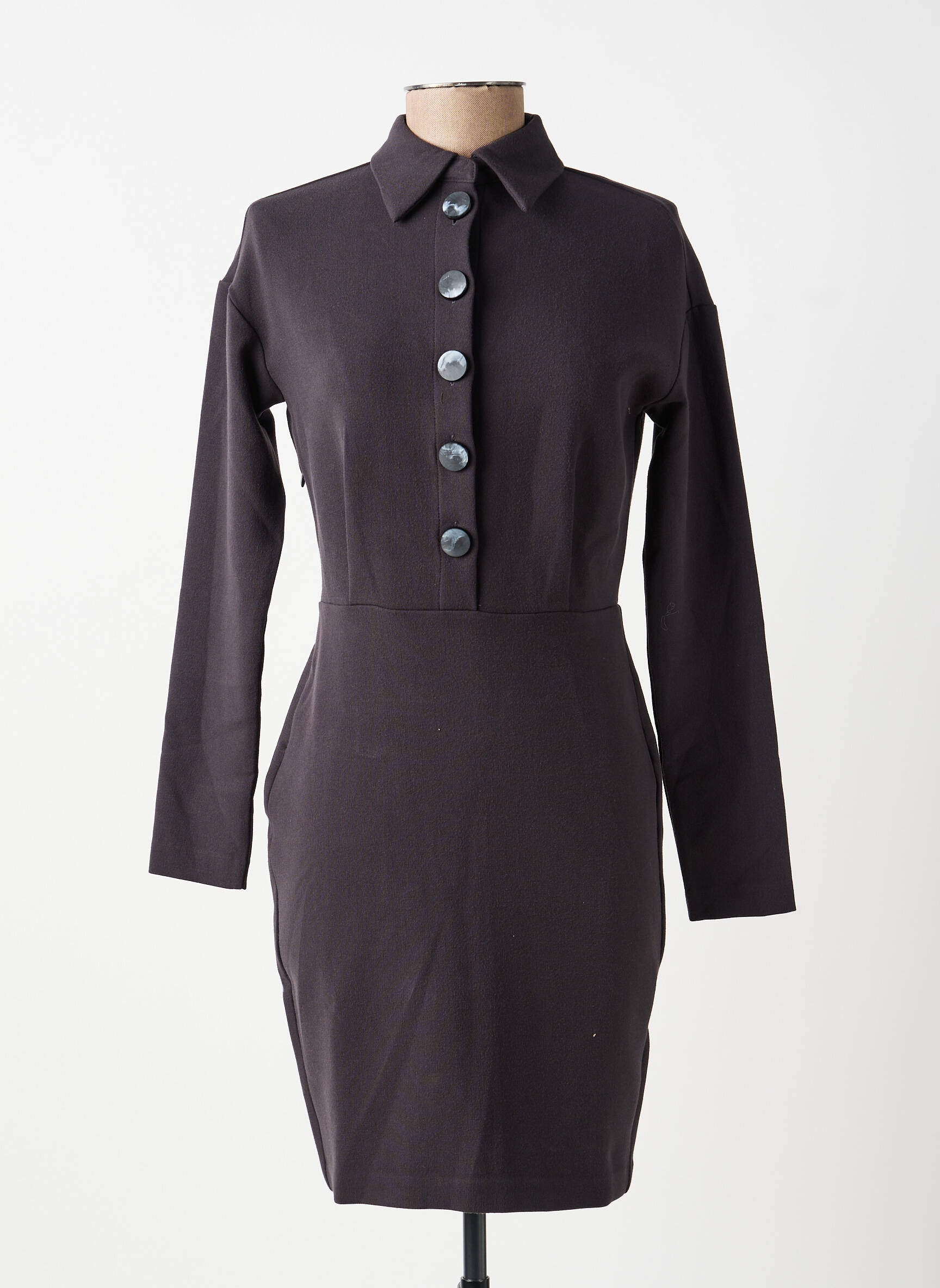 Rochie scurtă mâneci lungi mâneci lungi negru YAYA femeie