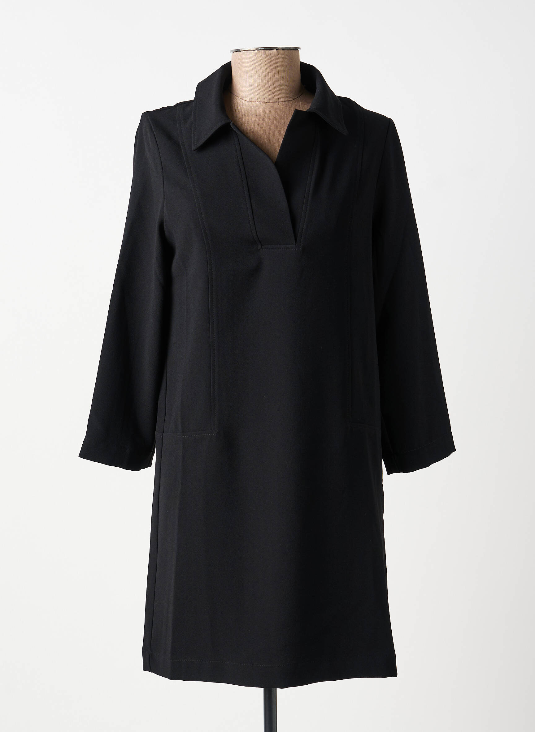 Rochie scurtă mâneci lungi mâneci lungi negru I.CODE (By IKKS) femeie