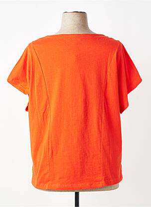 Tricou croială dreaptă mâneci scurte portocalie AGATHE & LOUISE femeie
