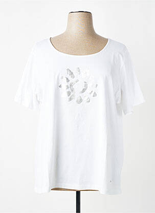 Tricou serigrafie mâneci scurte alb AGATHE & LOUISE femeie
