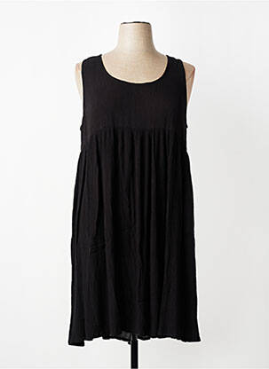 Rochie midi croială fluidă fără mâneci negru AGATHE & LOUISE femeie