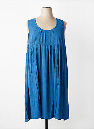 Rochie midi croială fluidă fără mâneci albastru AGATHE & LOUISE femeie