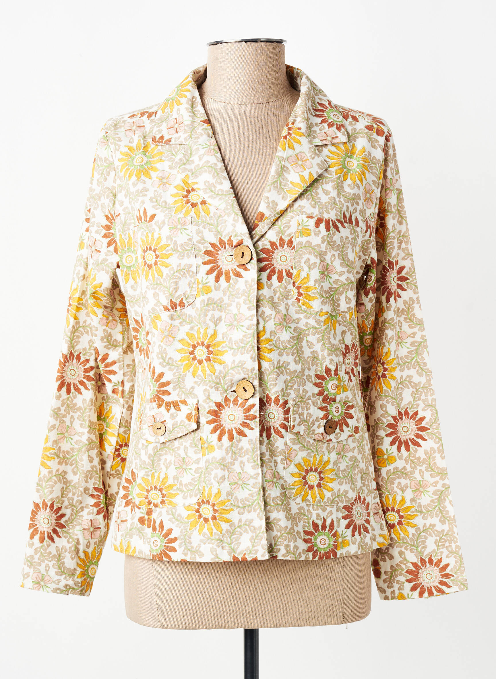 Sacou buzunare verde AGATHE & LOUISE femeie