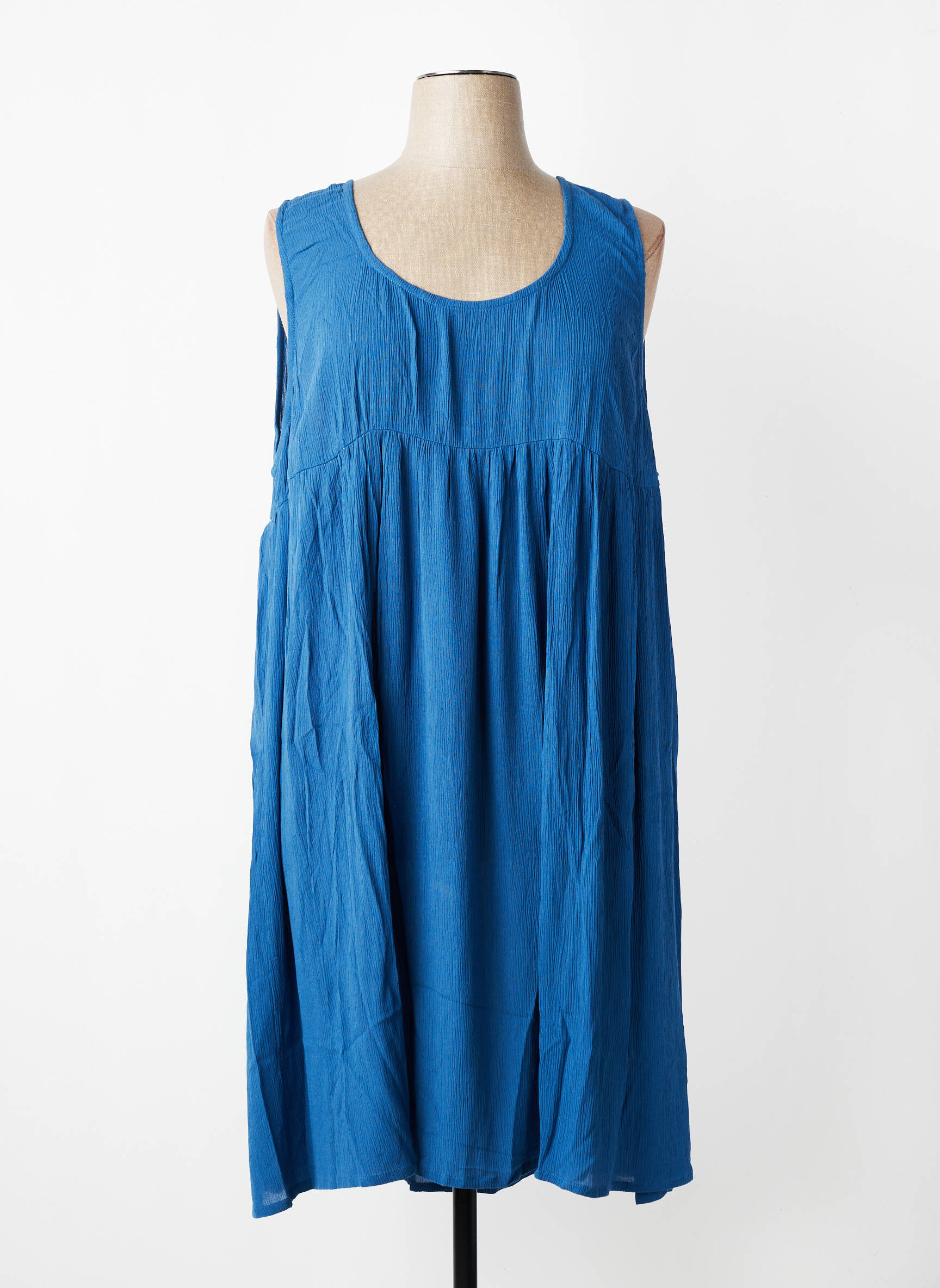 Rochie midi croială fluidă fără mâneci albastru AGATHE & LOUISE femeie