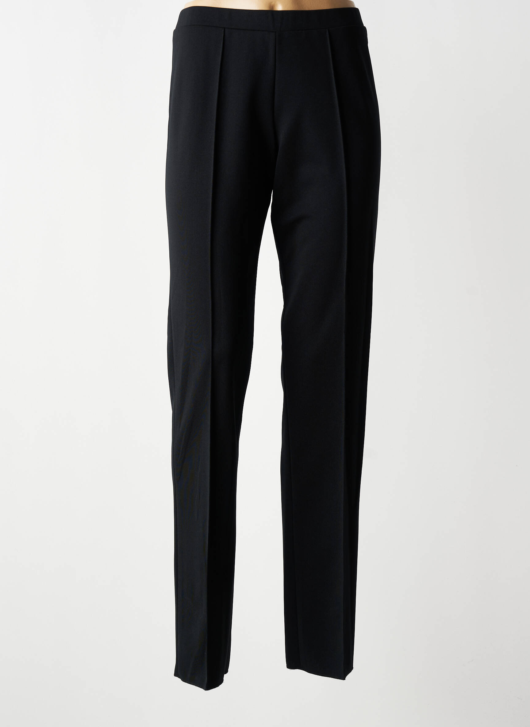 Pantalon drept elasticitate mărime normală negru KARTING femeie