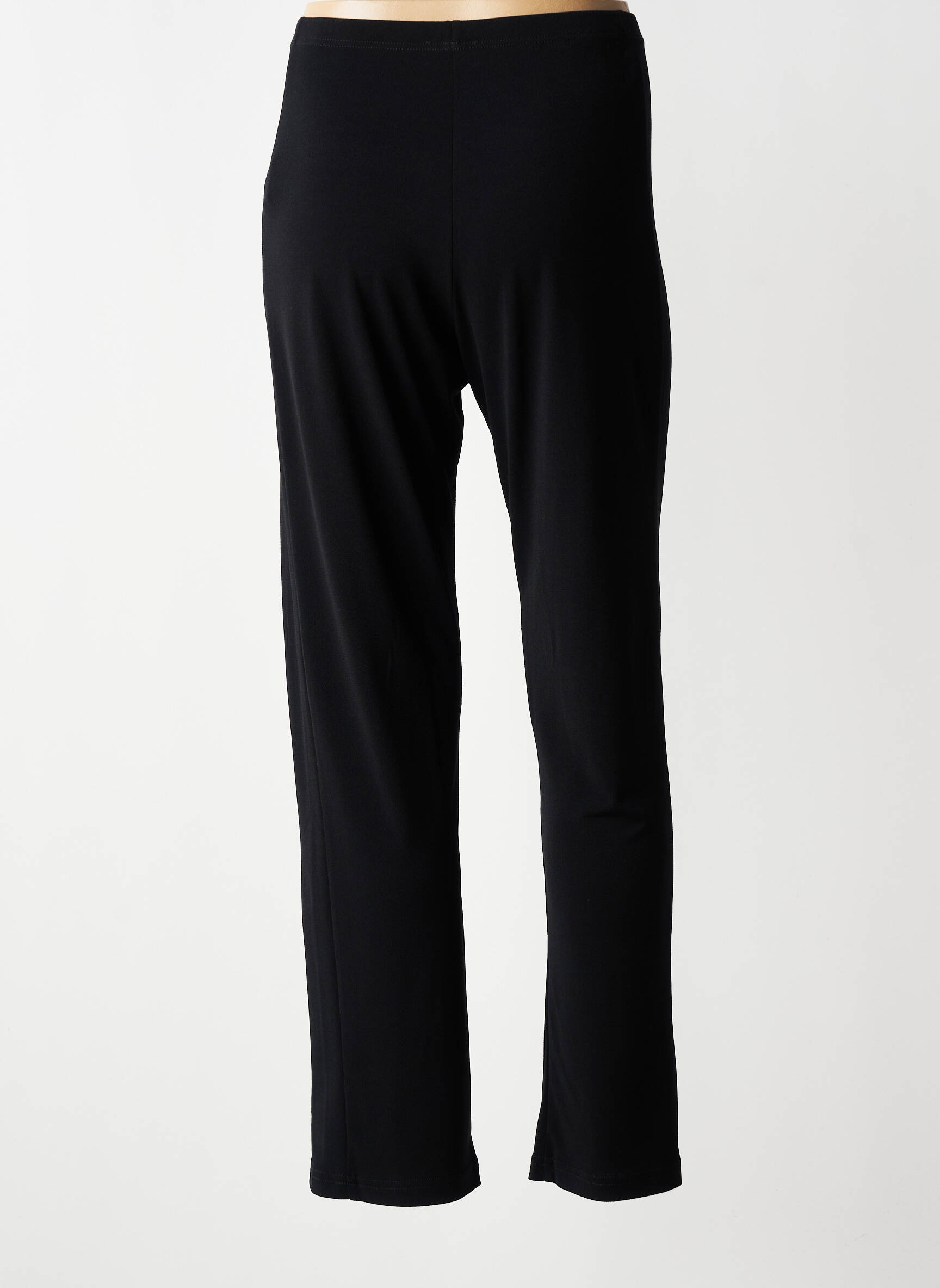 Pantalon drept elasticitate mărime normală negru FRANCE RIVOIRE femeie