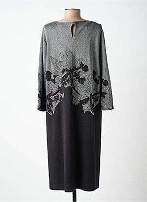 Rochie midi mâneci lungi mâneci lungi gri ELENA MIRO femeie