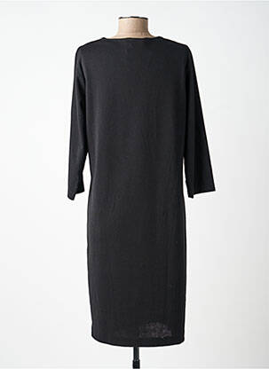 Rochie midi imprimeu fantezie mâneci lungi negru GRIFFON femeie