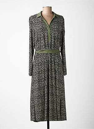 Rochie lungă mâneci lungi mâneci lungi verde BATIDA femeie