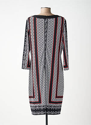 Rochie midi imprimeu fantezie mâneci lungi negru JOSEPH RIBKOFF femeie