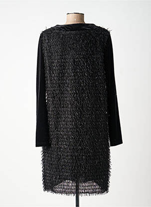 Rochie midi mâneci lungi mâneci lungi negru K'TENDANCES femeie