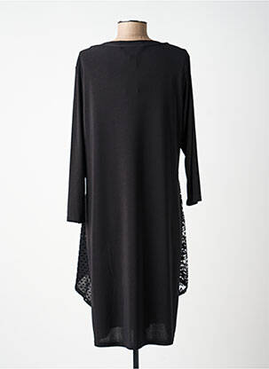 Rochie midi croială fluidă mâneci lungi negru VETISTYLE femeie