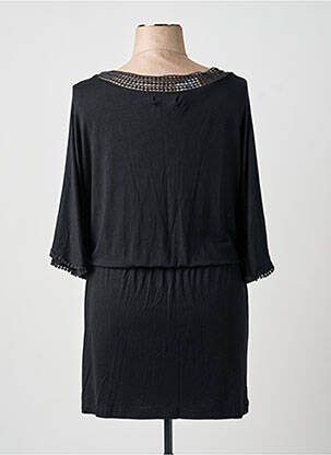 Rochie midi croială fluidă mâneci lungi negru MIRA TAREN femeie