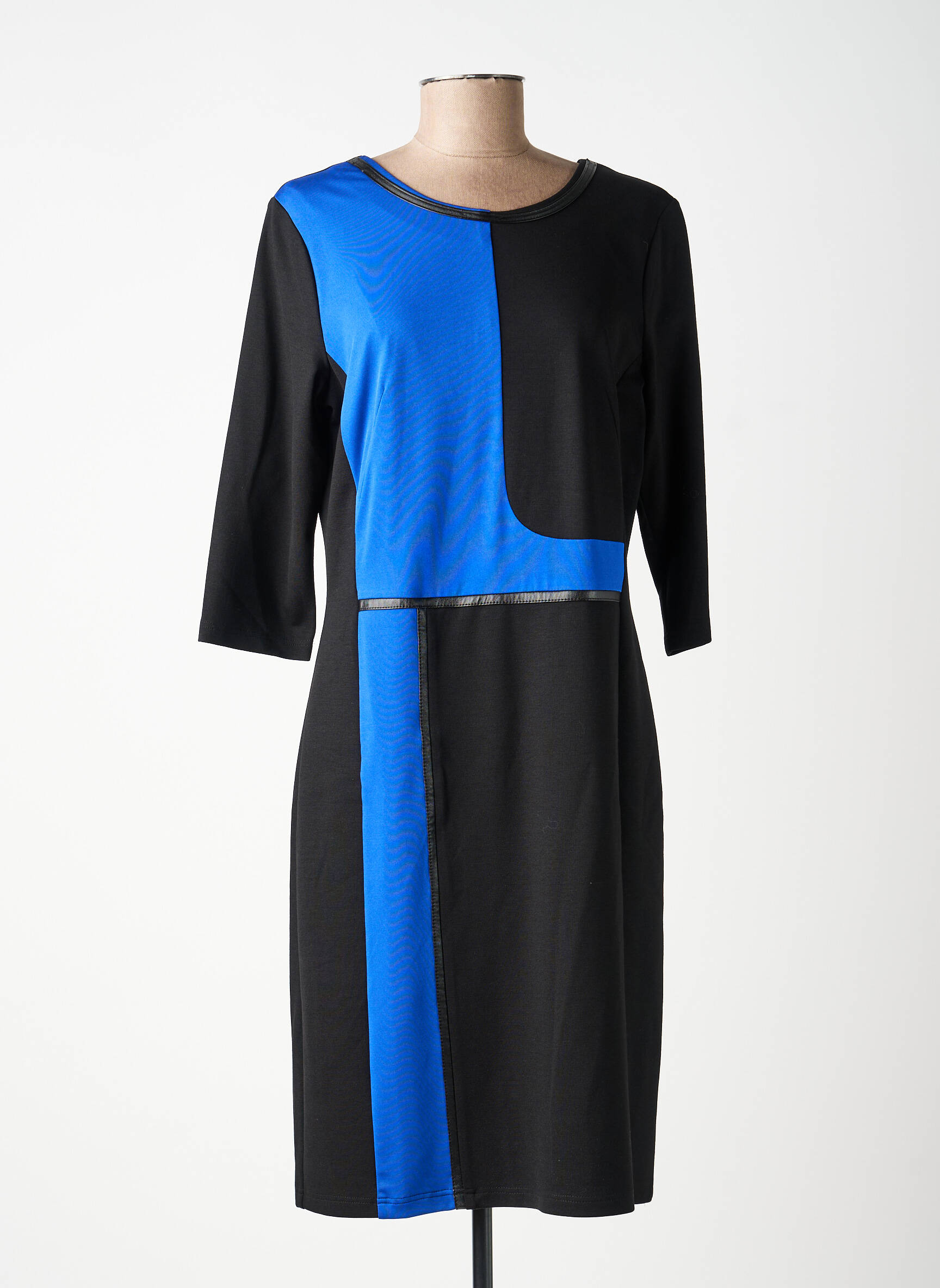 Rochie midi mâneci lungi mâneci lungi negru FRANK WALDER femeie