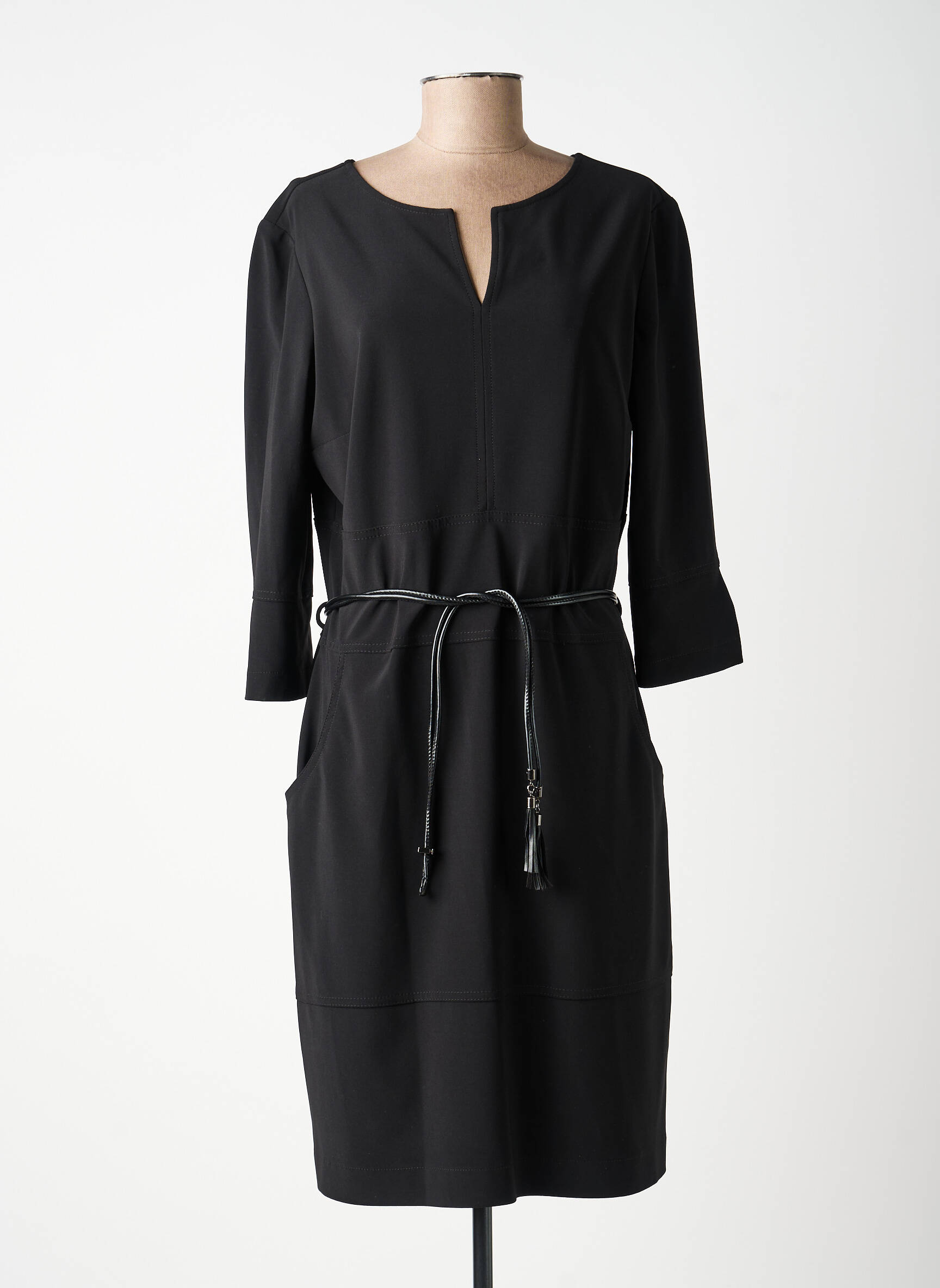 Rochie midi mâneci lungi mâneci lungi negru JOSEPH RIBKOFF femeie