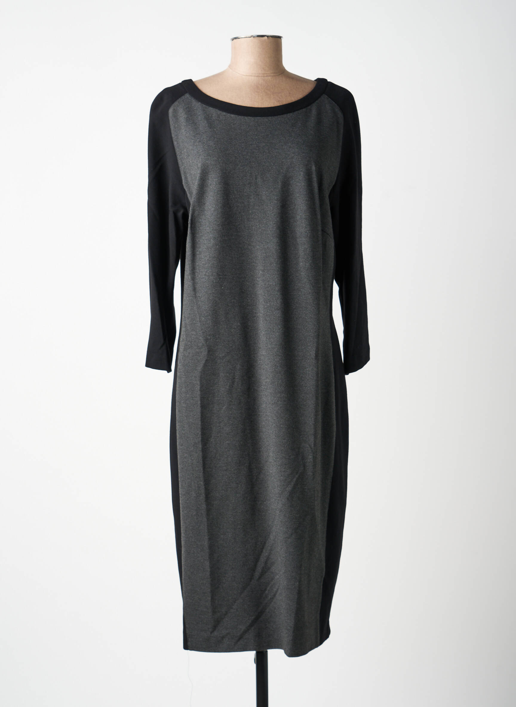 Rochie lungă mâneci lungi mâneci lungi negru ELENA MIRO femeie