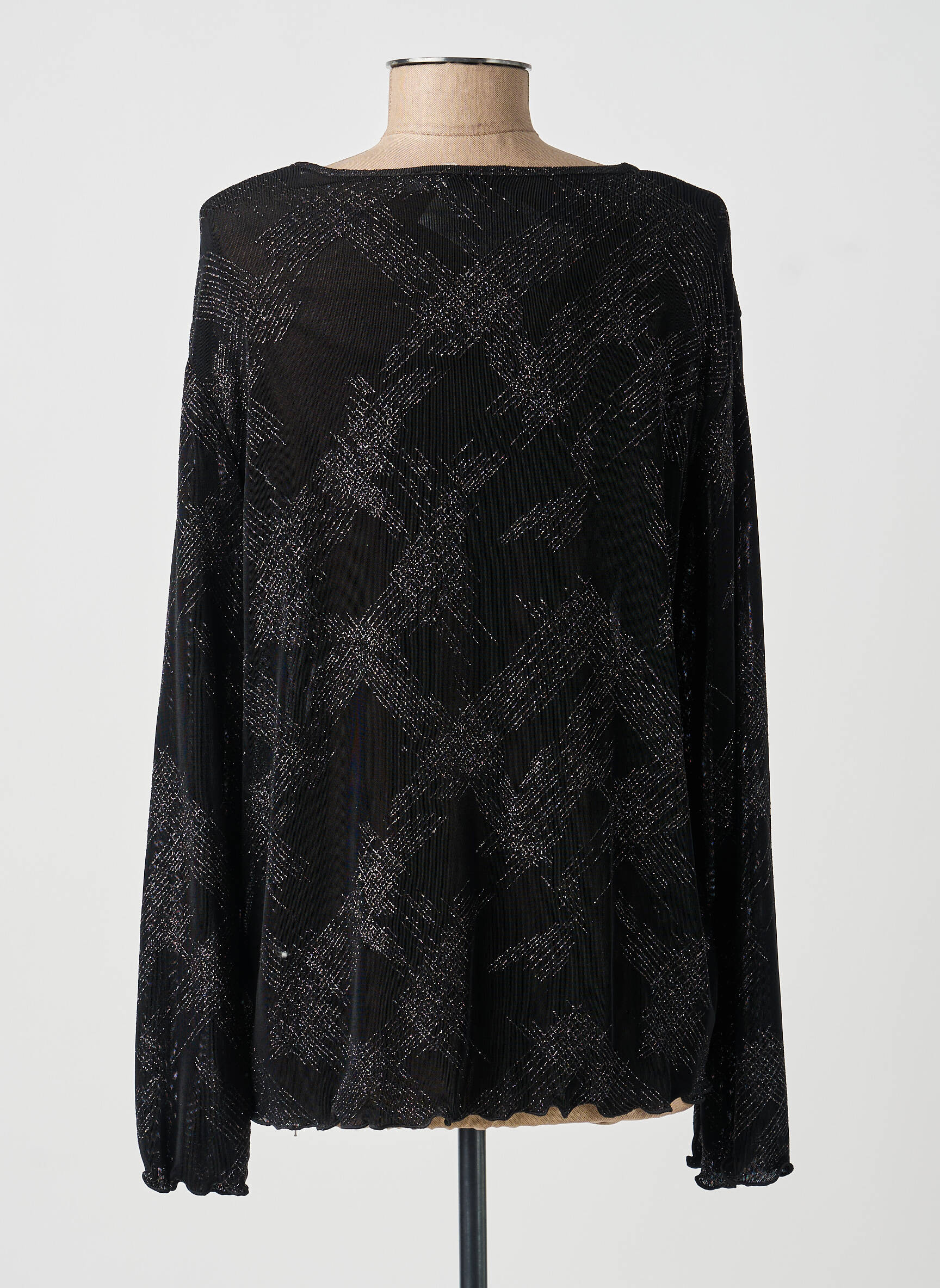 Top mâneci lungi mâneci lungi negru FRANCOISE F femeie