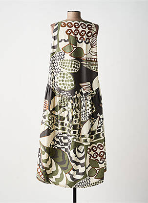 Rochie midi fără mâneci fără mâneci verde TRICOT CHIC femeie