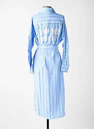 Rochie midi mâneci lungi mâneci lungi albastru K-DESIGN femeie