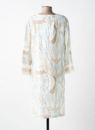 Rochie midi mâneci 3/4 mâneci 3/4 alb ELISA CAVALETTI femeie