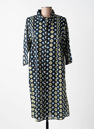 Rochie midi mâneci 3/4 mâneci 3/4 albastru ÉTYMOLOGIE femeie