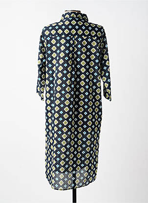 Rochie midi mâneci 3/4 mâneci 3/4 albastru ÉTYMOLOGIE femeie