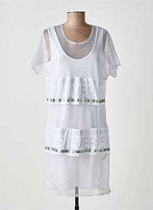 Rochie midi mâneci scurte mâneci scurte alb SPORTALM femeie