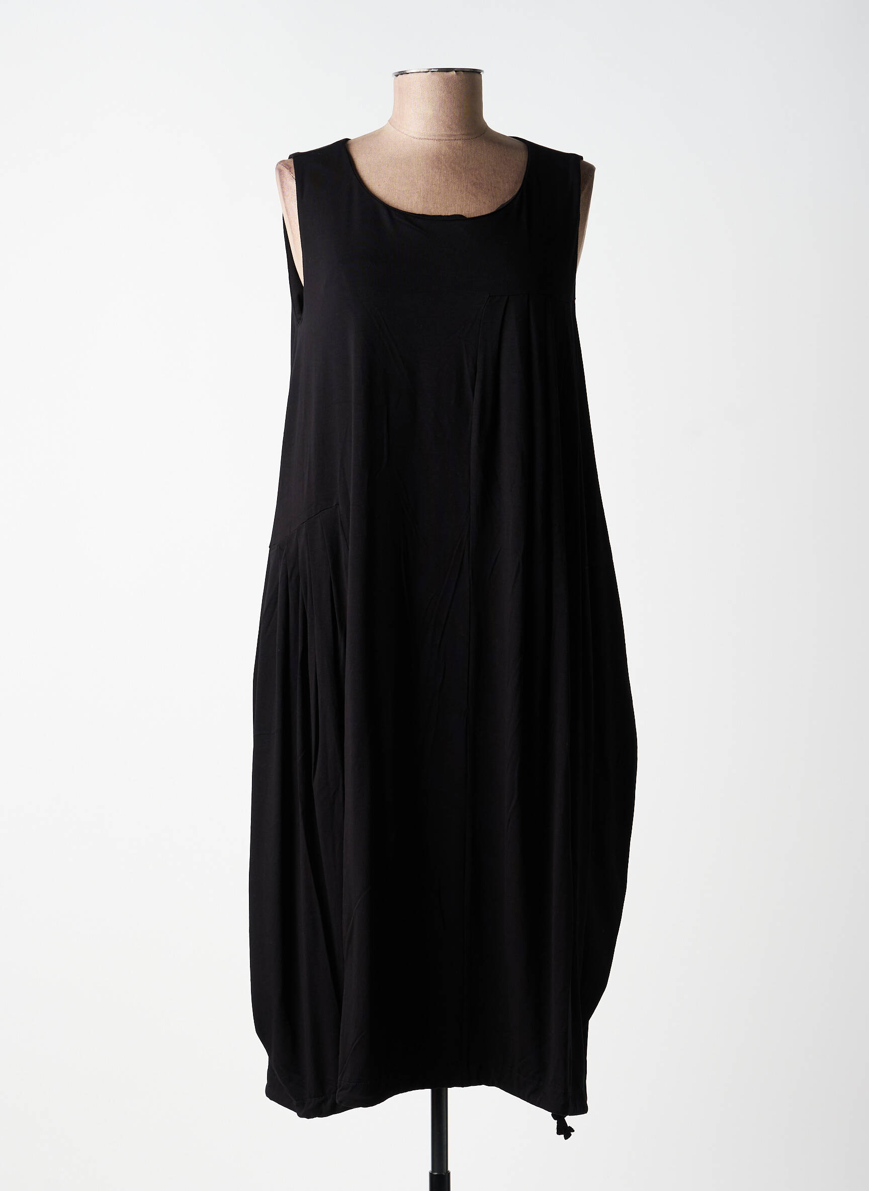 Rochie midi fără mâneci fără mâneci negru OZAI N KU femeie