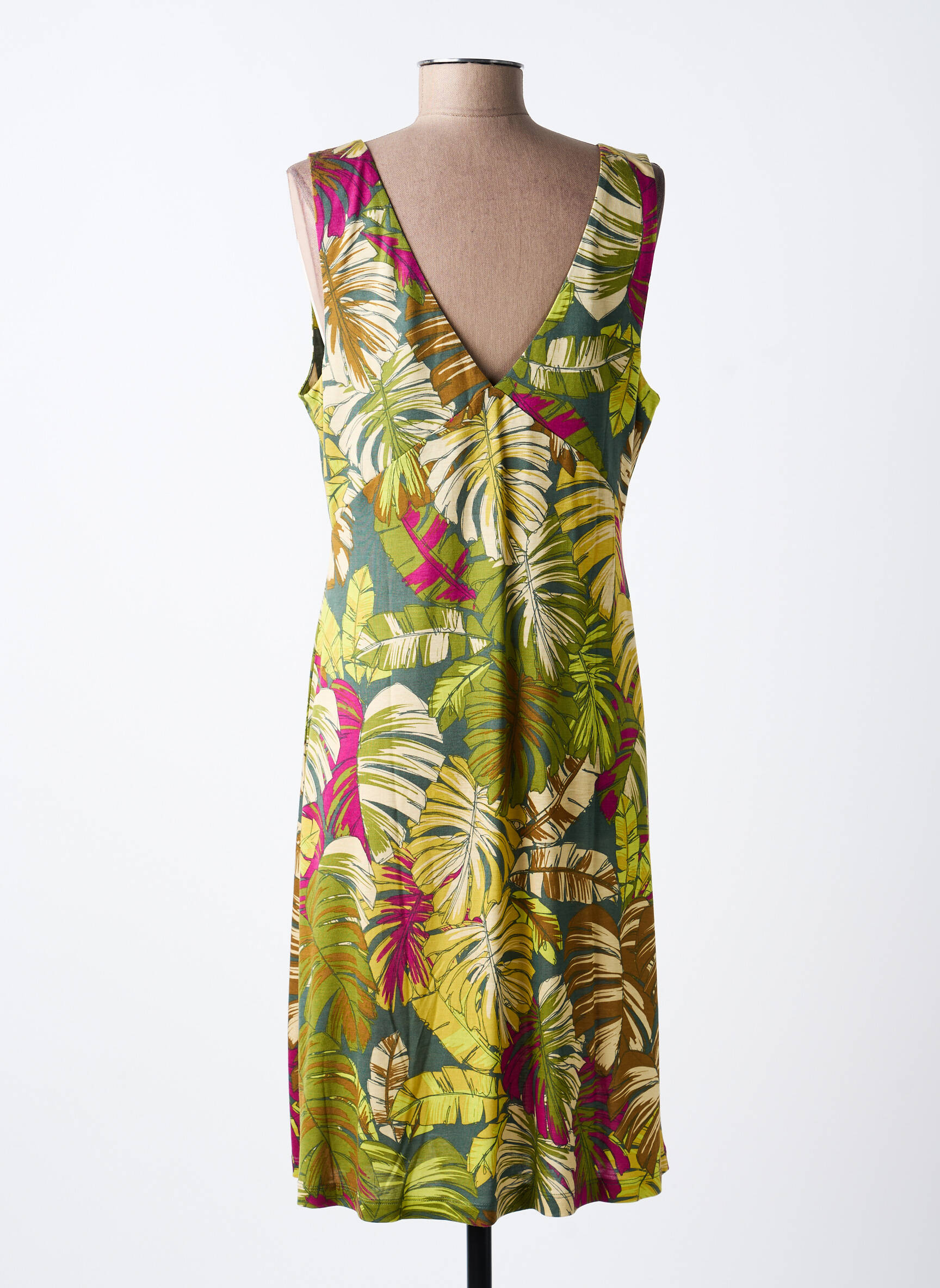 Rochie midi fără mâneci fără mâneci verde SURKANA femeie