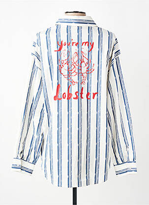 Cămașă mâneci lungi mâneci lungi albastru K-DESIGN femeie