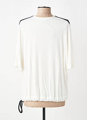 Top guler rotund mâneci 3/4 bej TRICOT CHIC femeie