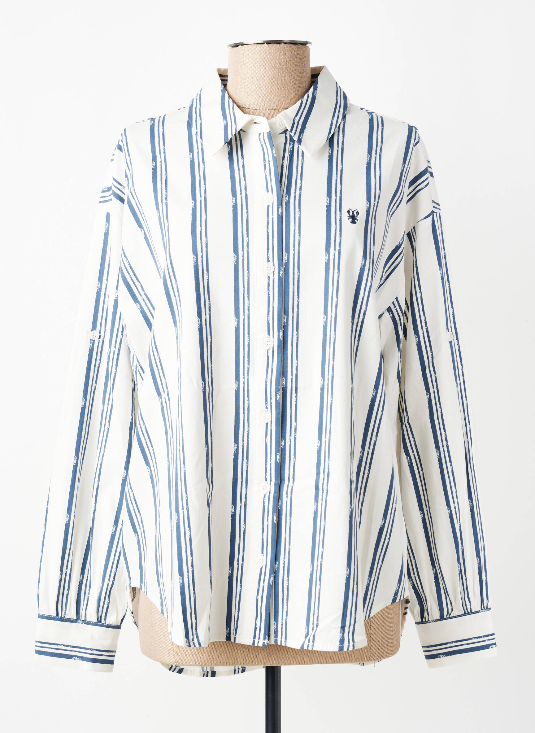 Cămașă mâneci lungi mâneci lungi albastru K-DESIGN femeie