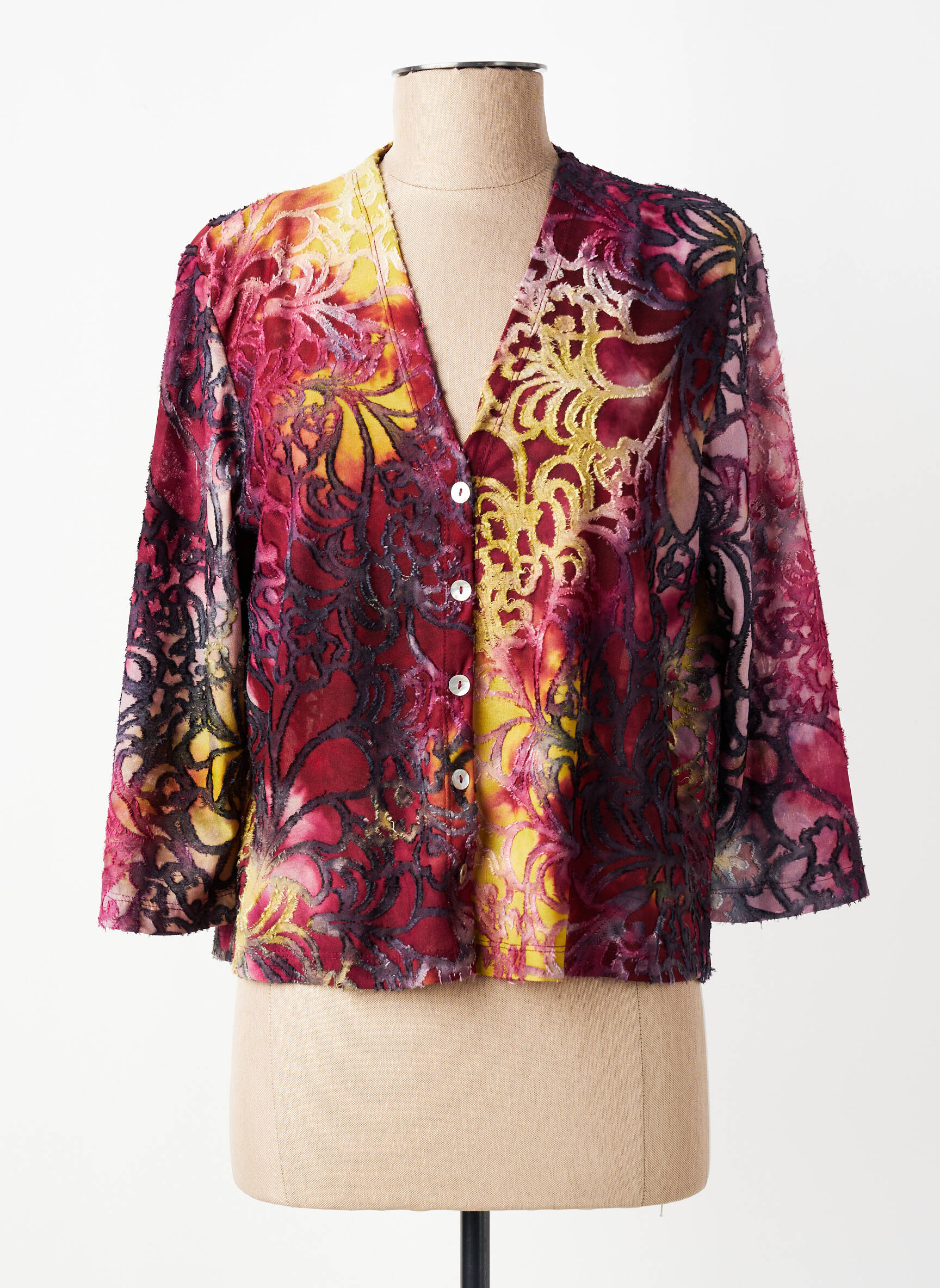 Top elasticitate mâneci 3/4 violet ALEMBIKA femeie