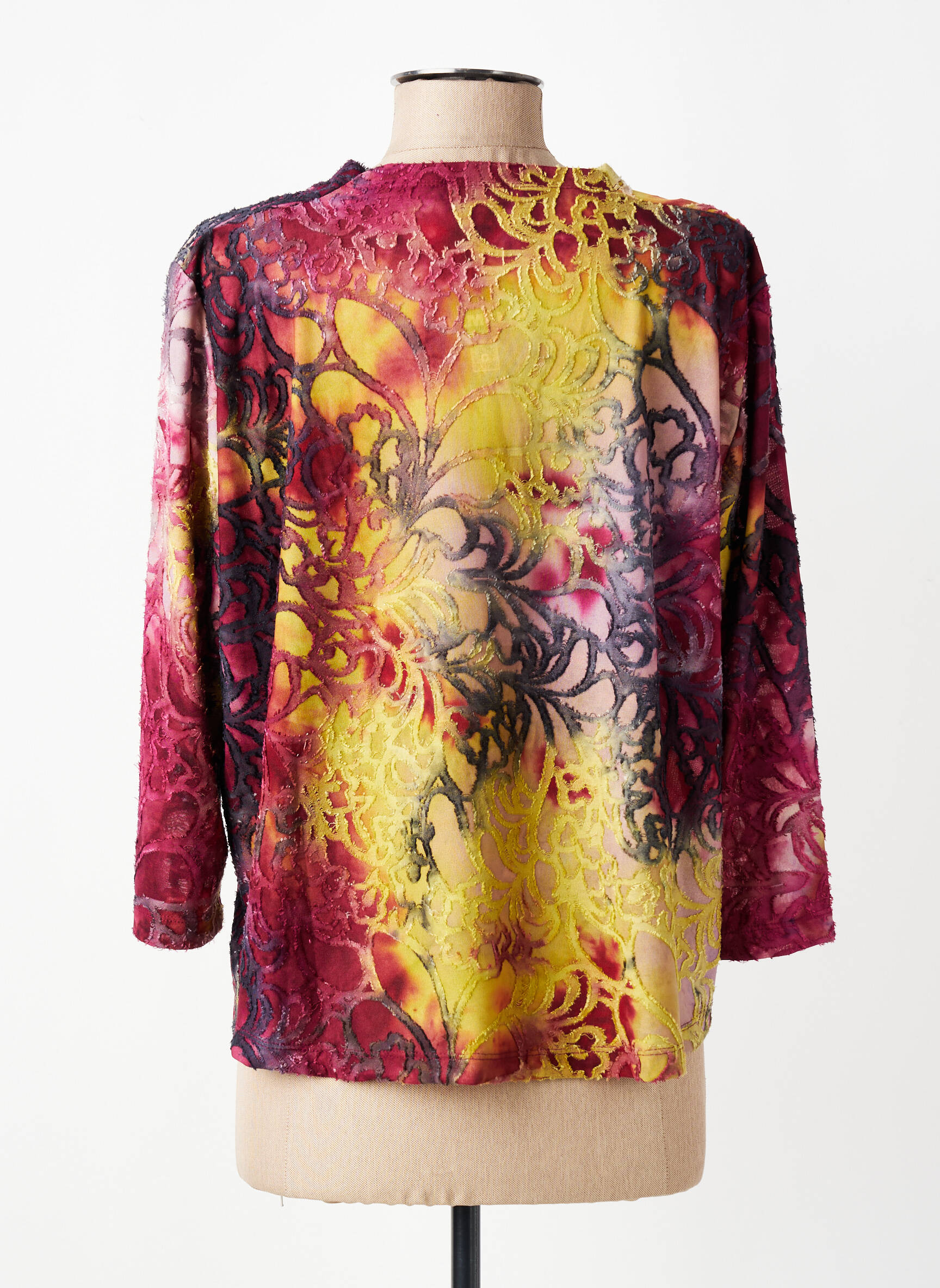 Top elasticitate mâneci 3/4 violet ALEMBIKA femeie