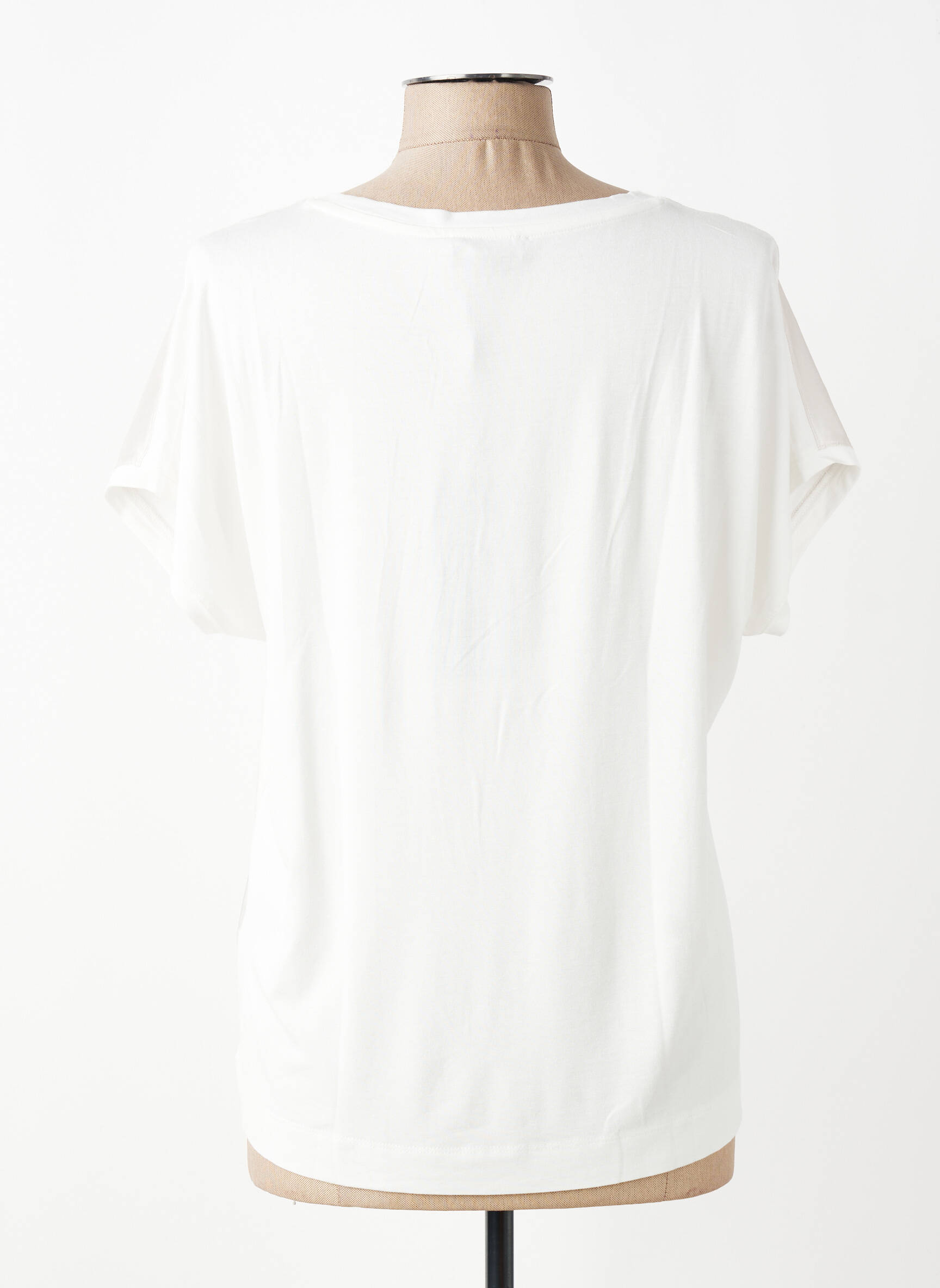 Tricou croială cambrată mâneci scurte bej TUZZI femeie